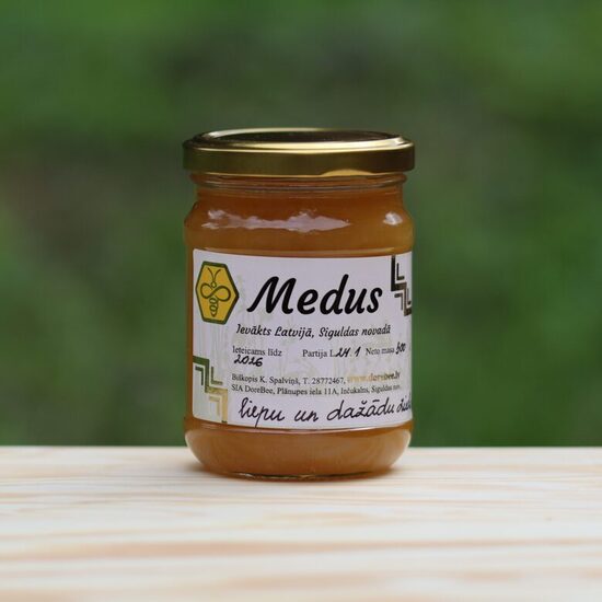 Liepziedu-dažādu ziedu medus, no 300 g