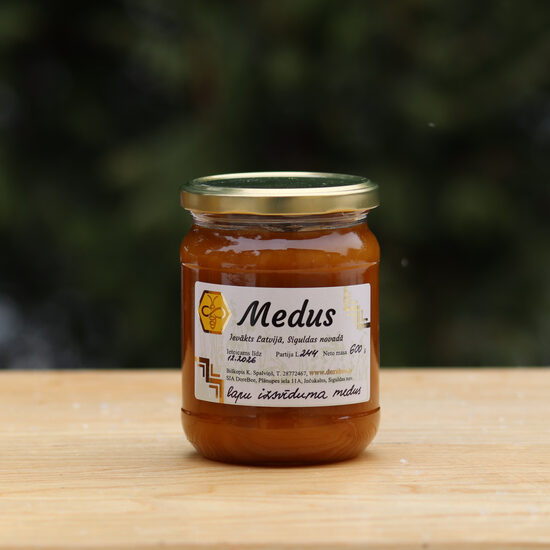 Lapu izsvīduma medus, no 600 g